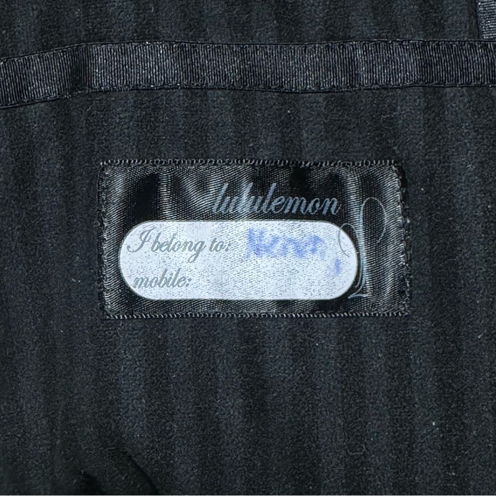 Lululemon Apres Yoga Hooded Jacket Black Dance In Snow Pattern Size 6 - Picture 10 of 11